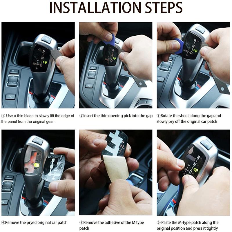 Car Shift Knob Gear Button Cover Trim For BMW 1 2 3 4 5 7Series F10 F11 F01 F02 X1 X3 X4 X5 X6 M3 M5 F30 F32 F18 F25 F15 F16 F35