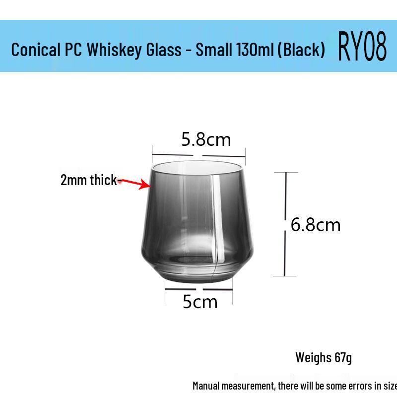 Durable PC Acrylic Beverage Cup: Heat, Cold & Drop Resistant for Restaurants