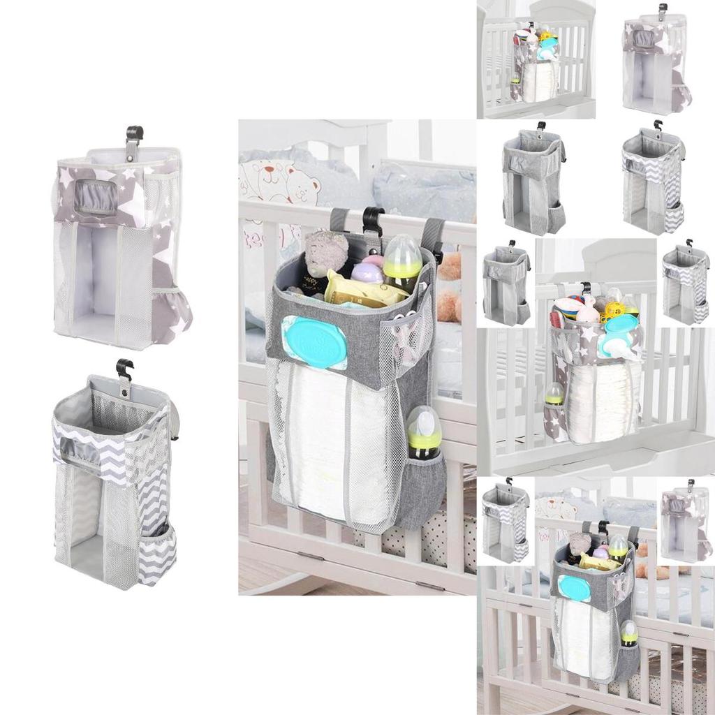 Baby Bedside Hanging Bag Storage Organizer Pouch Durable Polyester Material