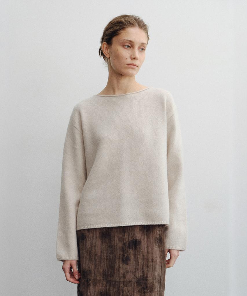 LOTE Baby Alpaca Boatneck Knit_2 Color