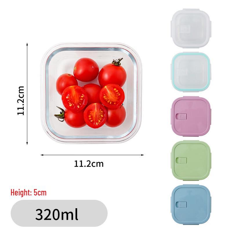 Square Glass Food Container