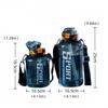 1000ml/1500ml Large Capacity Sports Water Bottle LeakProof Plastic Drinking Bottles Outdoor Travel Cycling Hiking Gym Drinkware