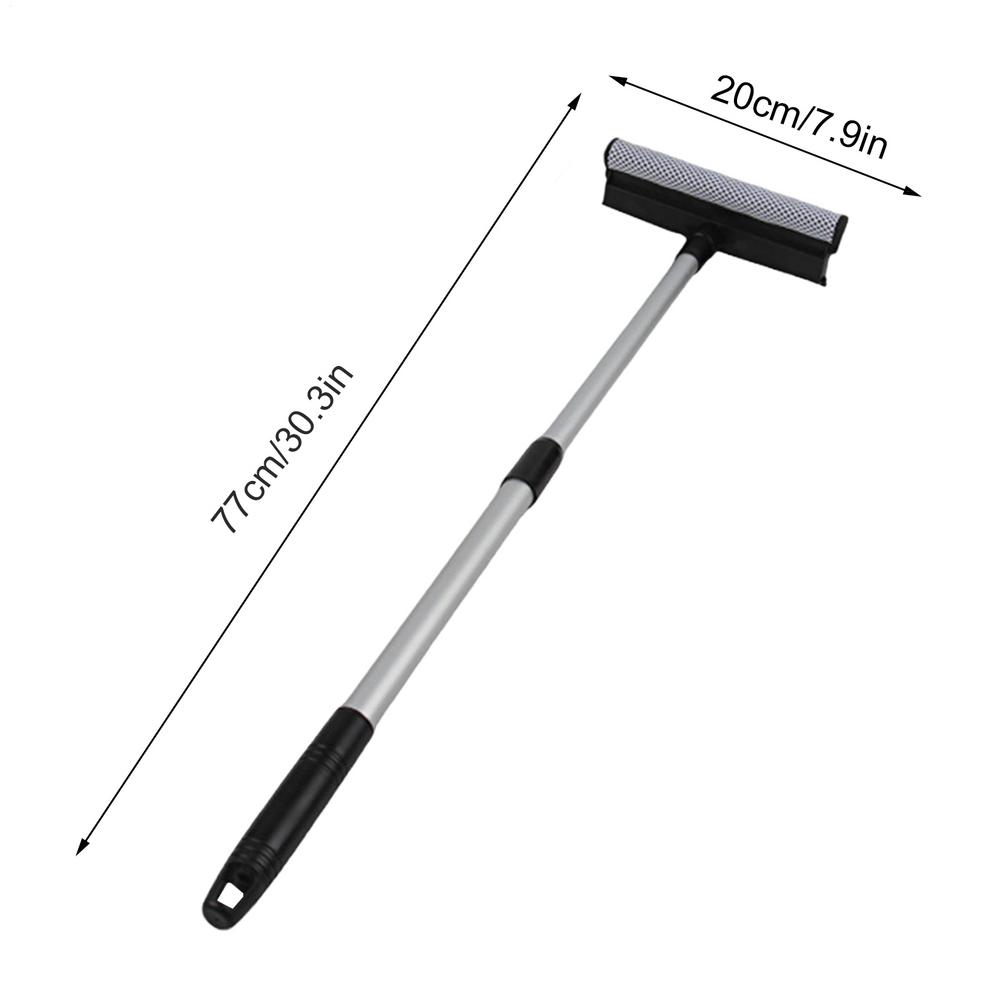 

Car Retractable Sponge Brush 2-In-1 Extendable Squeegee Window Cleaner Tool Glass Defrosting Windshield Cleaning Wiper сірий колір