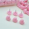 Herzform 50 Stück Kunststoff Hohe Qualität Korktafel Sicherheit Farbige Reißnägel Büro Schule Zubehör