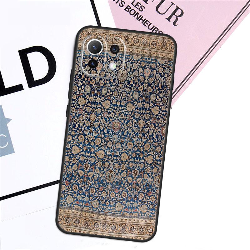 Persian Carpet Floral Pattern Case For Xiaomi 17 Pro Max 14 15 Ultra 13T 14T 15T Pro POCO F8 F7 F5 F6 X5 X6 X7 Pro Cover