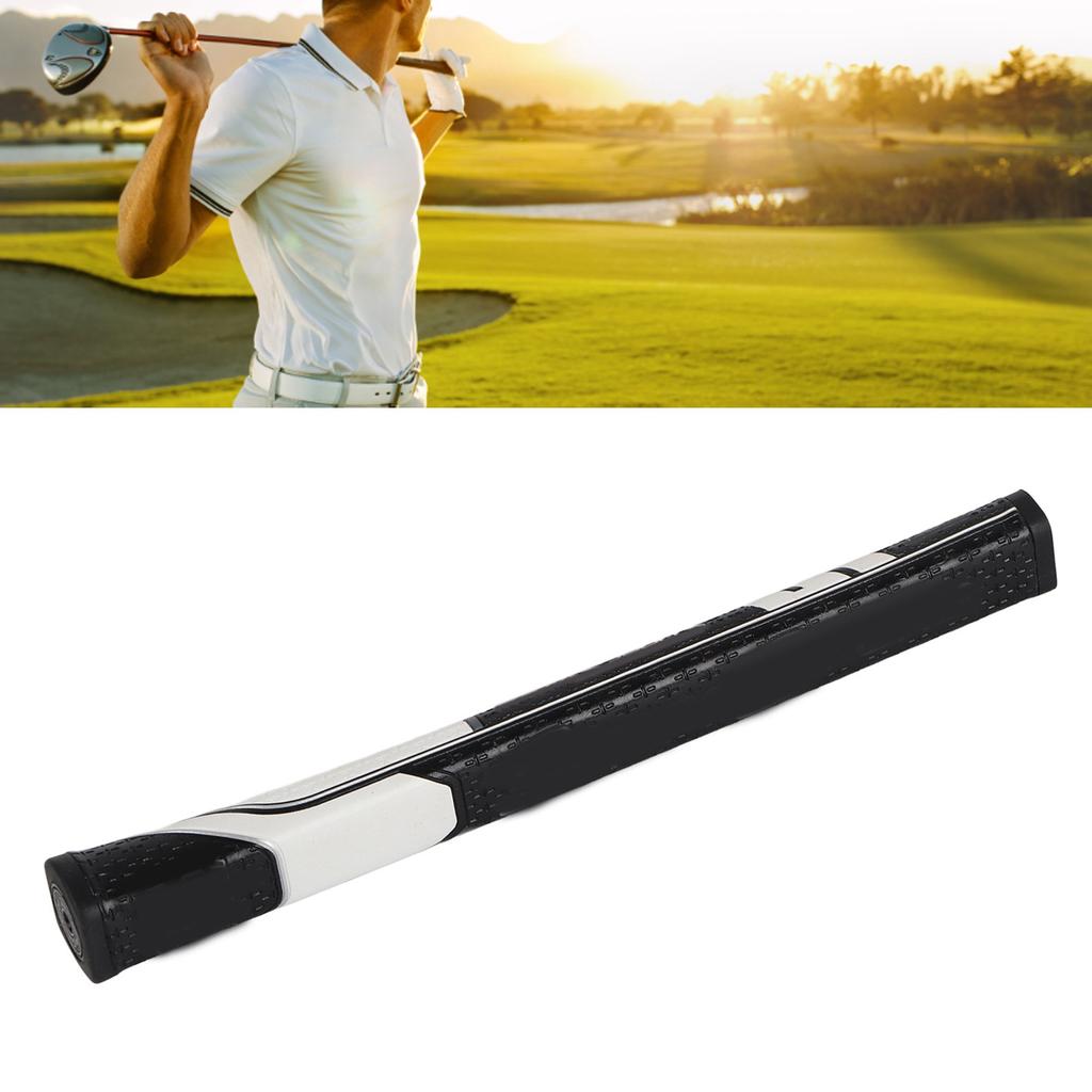 Golf Grip PU Triangle Upgraded Putter Grip Golf Club Grip for Outside Entertainment White and Black