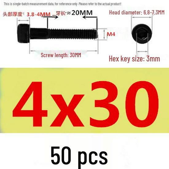 High-Strength Grade 12.9 Internal Hex Head Screws M1.4-M20