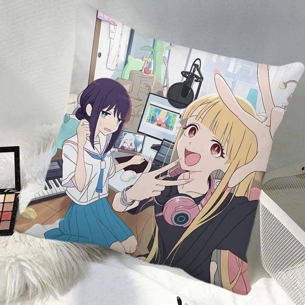 Cosmic Princess Kaguya Pillow Case Square Pillow Bedroom Sofa Leisure Comfort Cushion Car Home Decoration