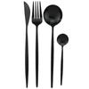 Gold Dinnerware Set Rainbow Tableware Dinner Set Stainless Steel Cutlery Set Mirror Knife Fork Tea Spoon Silverware Flatware Set
