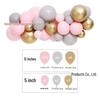 Neues Jahr Matt Glitzer Metallisch Latex Ballon Set für Dekorative Foto Atmosphäre