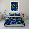 Kids Dinosaur Print Bedding Set Multiple Sizes Kid'S And Adults' Bedroom Exquisite 3Pc Bedding Set, Gift
