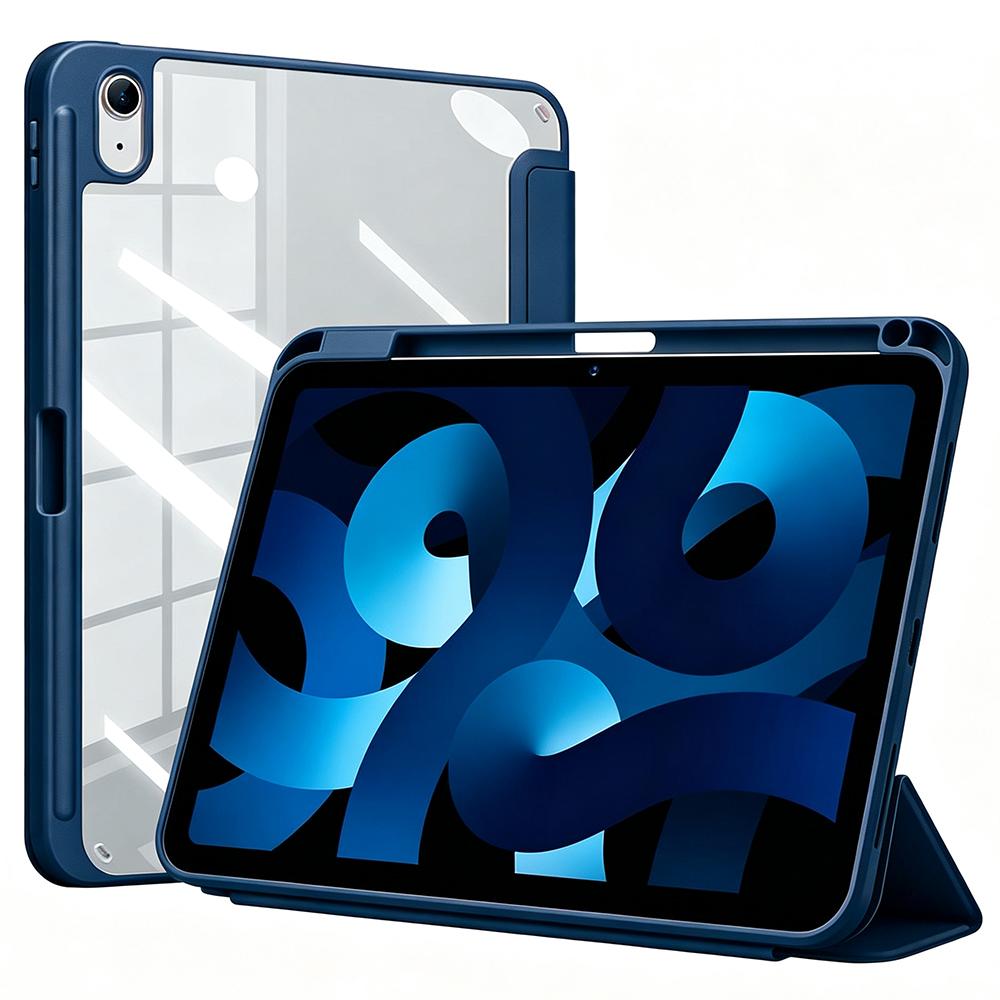Pro iPad A16 10. a 11. generace 10,9" 11" / Magnetický obal na tablet s držákem na tužku, Trojitý skládací kryt s stojánkem, Automatické probuzení/uspání