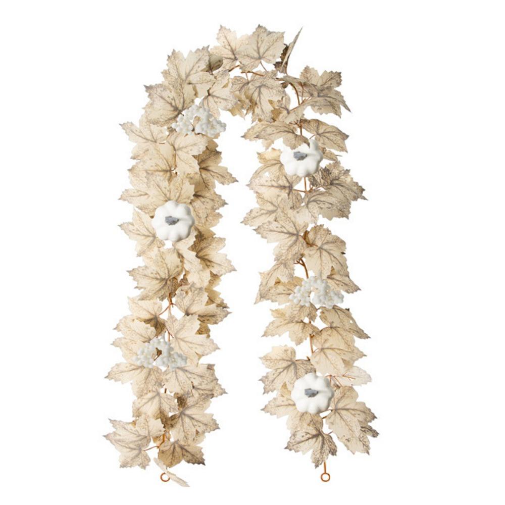 Realistic Artificial Maple Leaf Vine Artificial Flowers Garland Hanging Plants  Garden Decor