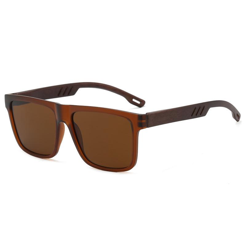New bamboo and wood retro UV-proof sunglasses men's and women's bicycle driving sunglasses casual fashion glasses