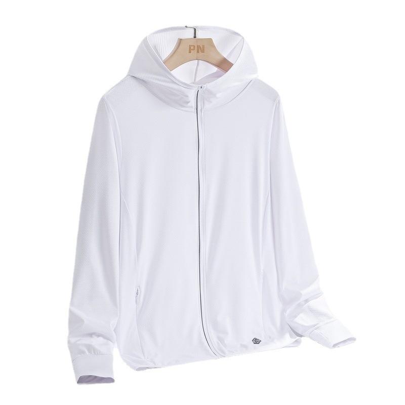 Roupa de Proteção Solar Ultrafina para Mulheres Seda Gelo Proteção UV para Casais Top de Proteção Solar para Esportes ao Ar Livre