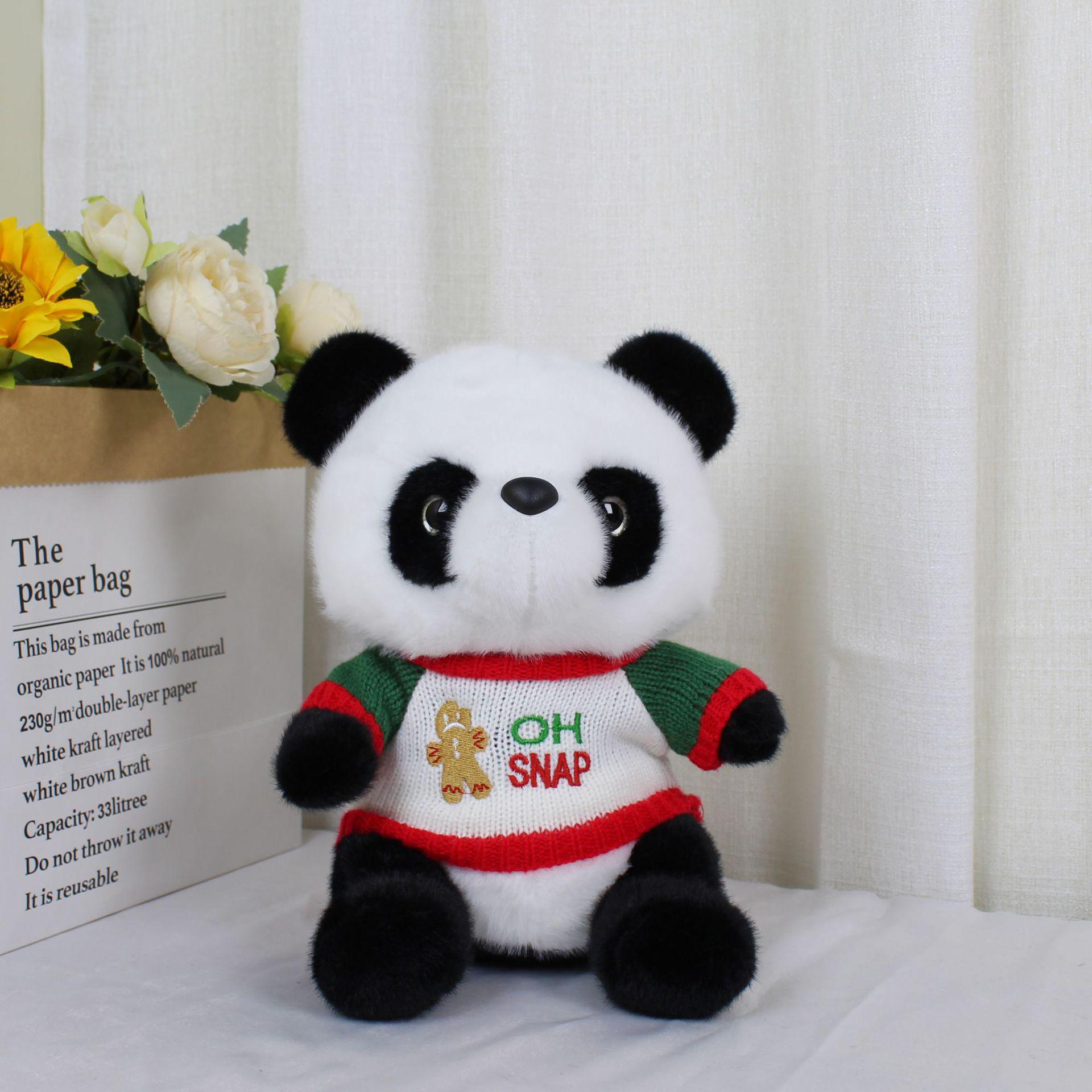 

Giant Panda Plush Toy - National Treasure Stuffed Animal for Kids, Christmas & Holiday Gift 25cm