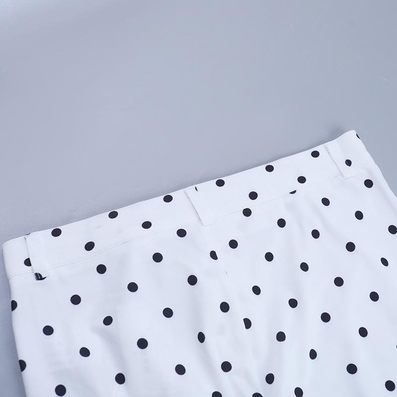 VIONA Pantalones Capri Casuales para Mujer con Lunares Blancos Cintura Alta Moda Pantalones para el Viaje Diario Nuevos Pantalones Capri de Verano para Mujer