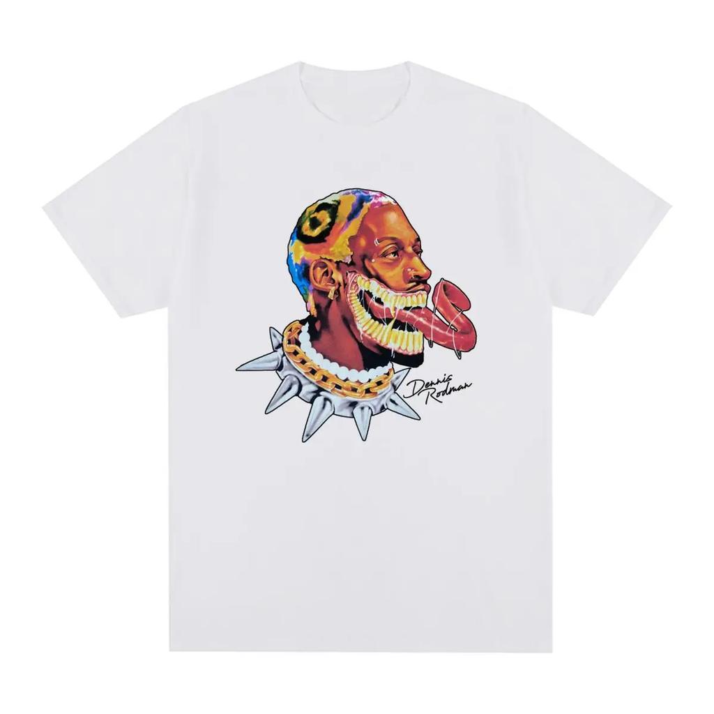 Denniiss Rodmaann Hip Hop Streetwear Graphic Harajuku Vintage T-shirt Cotton Men T Shirt New Tee Tshirt Womens Tops