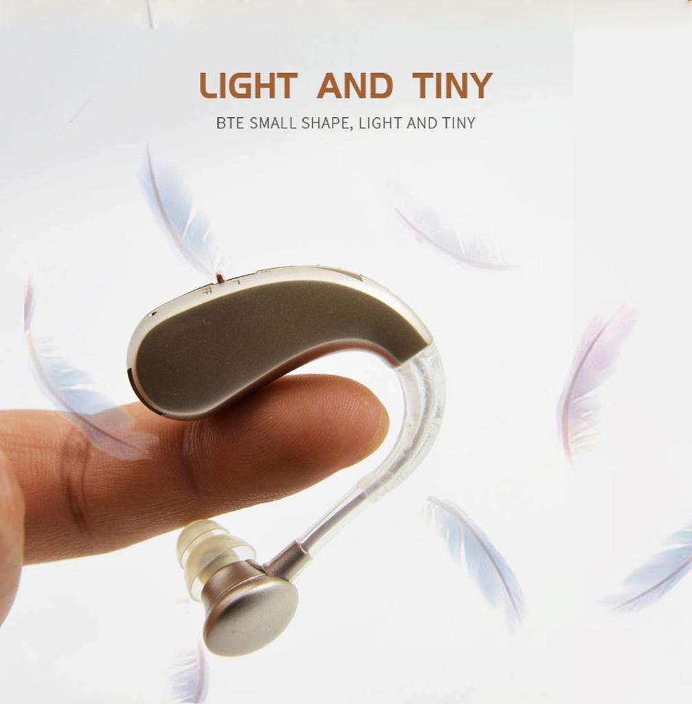 Portable Rechargeable Digital Hearing Aid Adjustable Tone Best Sound Amplifier Deaf Elderly BTE Hearing Aid