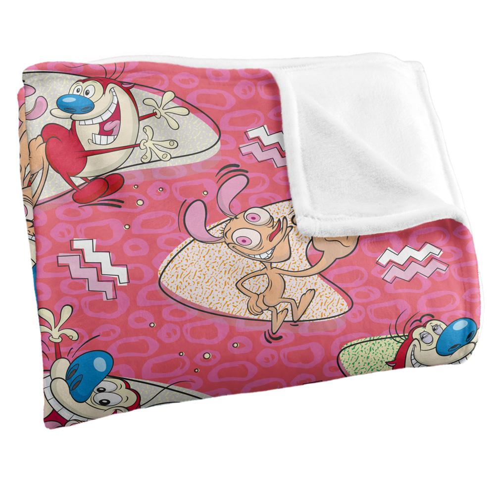 The Ren & Stimpy Show Silky Patterned Supersoft Blanket