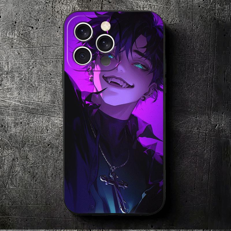 Devil Bad Boy Anime Style Soft Phone Case for iPhone 16 16E 17 Air 15 Pro Max 14 Plus 13 Mini 11 12 7 Black Cover Back Shell