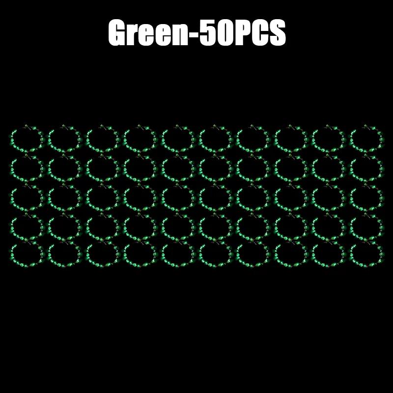 10/60Pcs Light Up Flower Headband LED Flower Hair Crown Glowing Floral Wreath Crowns Birthday Wedding Christmas Decoration 2024