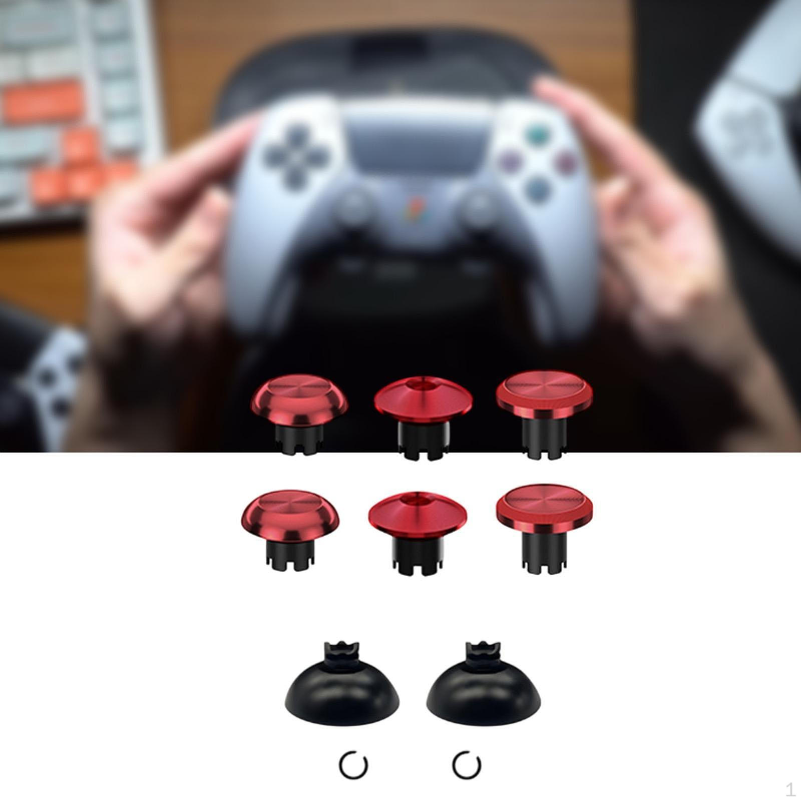 

6 шт. колпачков для большого пальца джойстика заменяют ручки защитные чехлы из алюминиевого сплава анти Red