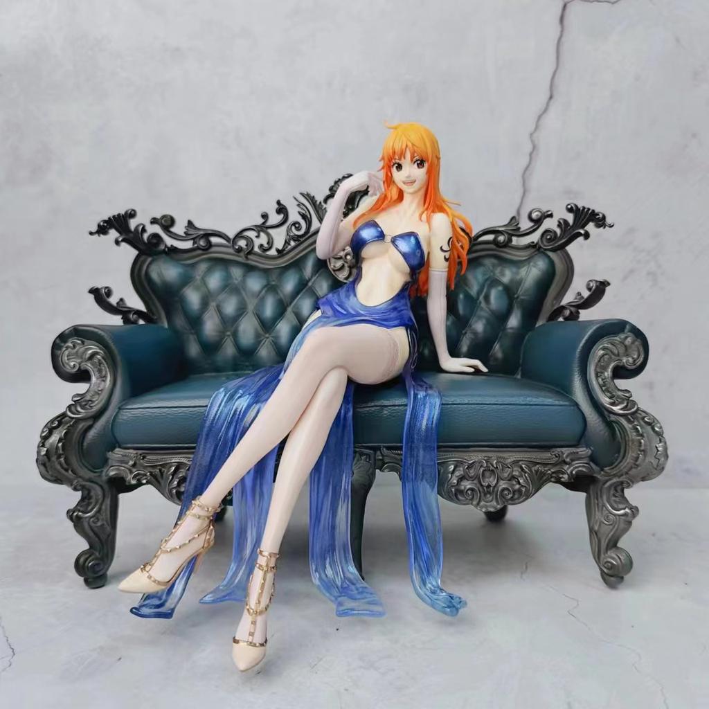 One Piece Figure Boa Hancock Nami Nico Robin Suit Thugs Design Animation POLYVINYL CHLORIDE Action Figure Plaything Statue Adult Collector Miniature