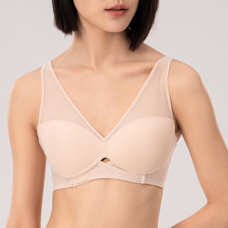 Luxury Mesh Wireless Bra with Real Mulberry Silk Lining