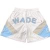 Li Ning Wade Series Loose Mid Waist Straight Casual Shorts Men Shorts White Blue AAPT019-2