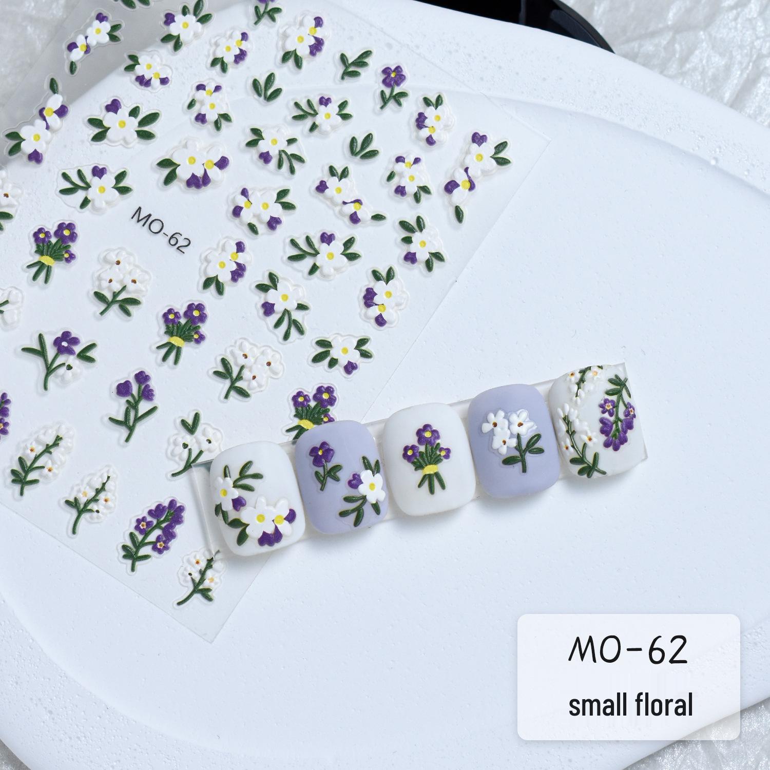 

Весенние цветочные наклейки для дизайна ногтей с ромашками - Милые, свежие тисненые наклейки на клеевой основе