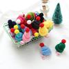 Creative Christmas Yarn Hat Hair Clip - Cute 3D Plush Accessory for Kids