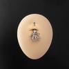 Colorful Zircon Starmoon Octopus Inlaid Diamonds Belly Piercings Ring Sexy Belly Button Ring  Body Ring Women Jewelry
