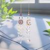 Decorative Agate Hanging Pendant With Colorful Diamonds Sun Butterfly Moon Star For Gift Giving And Holiday Decor
