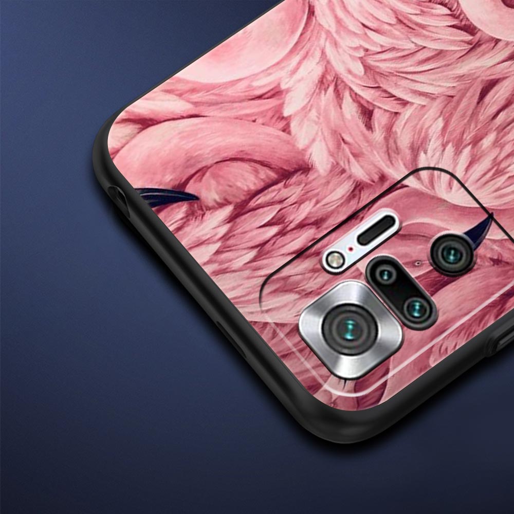 Rosa Roter Flamingo Für Xiaomi Redmi Note 12 Handyhülle 10C 10 11 9 8 Pro Plus 9S 7 8T 9T 9A 8A 9C K50 K40 Gaming Silikonhülle
