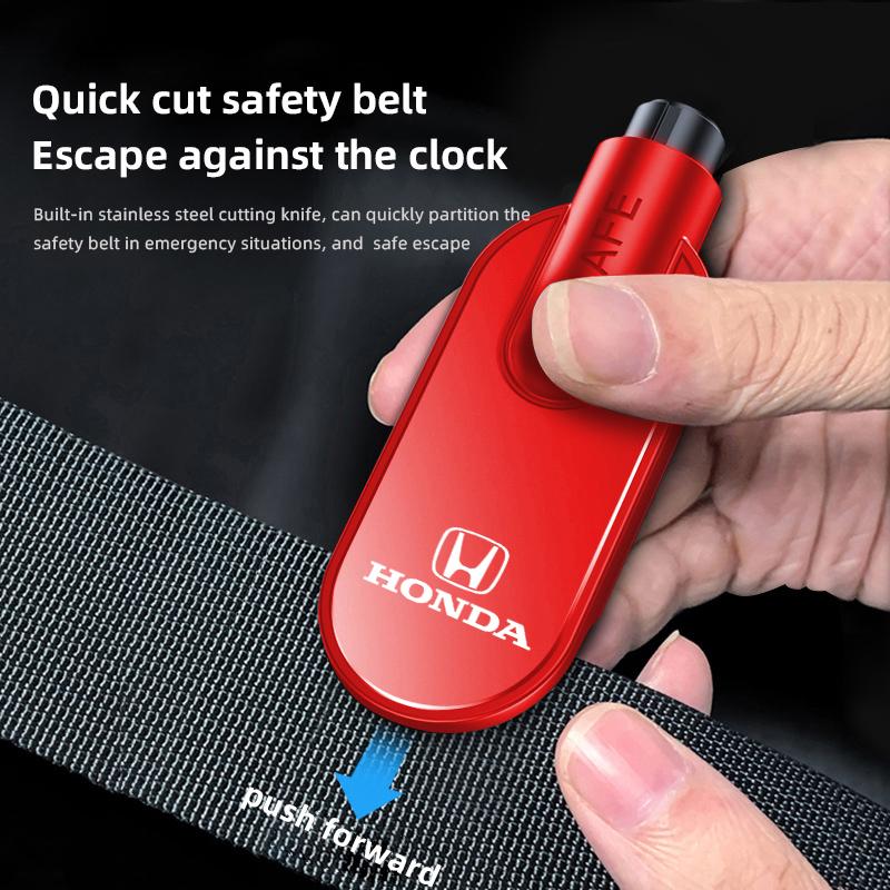 CLSGX1 Car Window Breaker Hammer Seat Belt Cutter Emergency Escape Tools For Honda Civic Fit Jazz Accord Pilot CRV Odyssey Passport