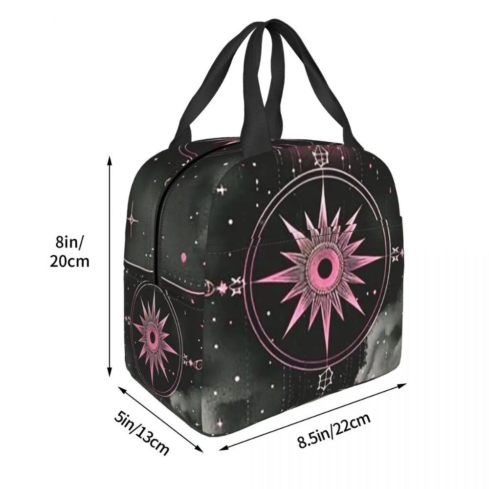 Gothic Blood Moon Pattern Insulated Lunch Bag for Women Children Portable Food Boxes Thermal Lunch Box Tote