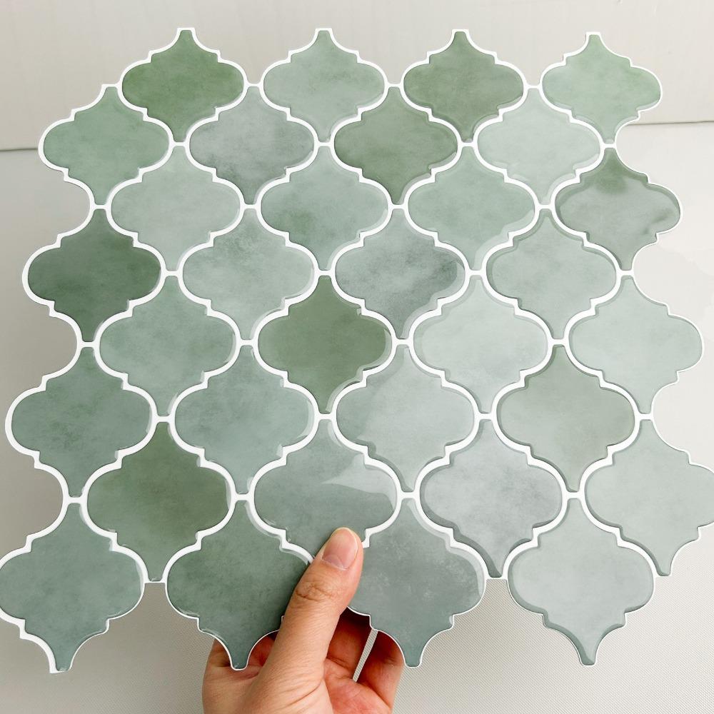 

12 x 12 Stereo Wall Stickers Waterproof Wallpapers for Kitchen Bathroom 30.5*30.5cm сірий