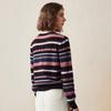 Komon Boca Women's Striped Jacquard Cashmere Cardigan