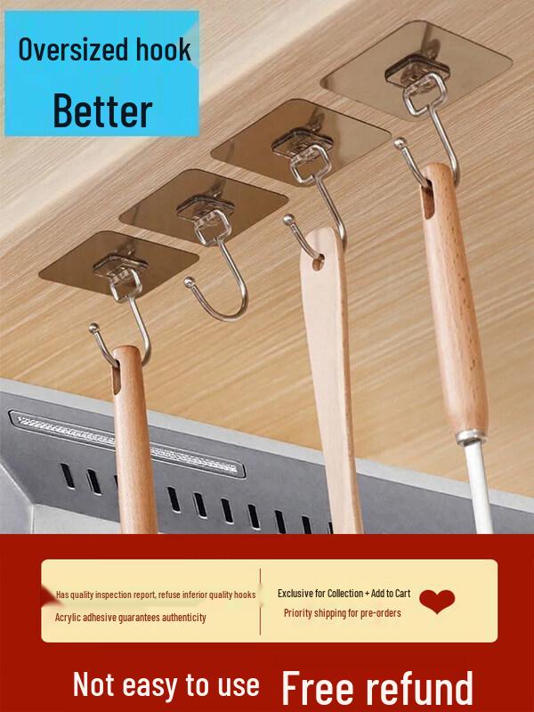 LIEI No-Drill Strong Adhesive Hooks