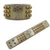 Hip-hop Trendy Rhinestone Bracelet, Personalized Diamond-encrusted PU Leather Bracelet