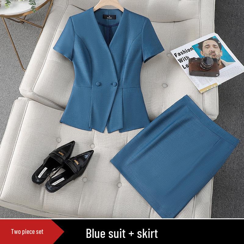 Costum Profesional de Vară pentru Femei pentru Muncă și Interviuri