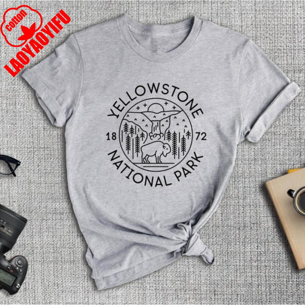 Yellowstone Park Shirt Yellowstone National Park Shirt Yellowstone Souvenir Casual for Daily Wear and Casual Outings