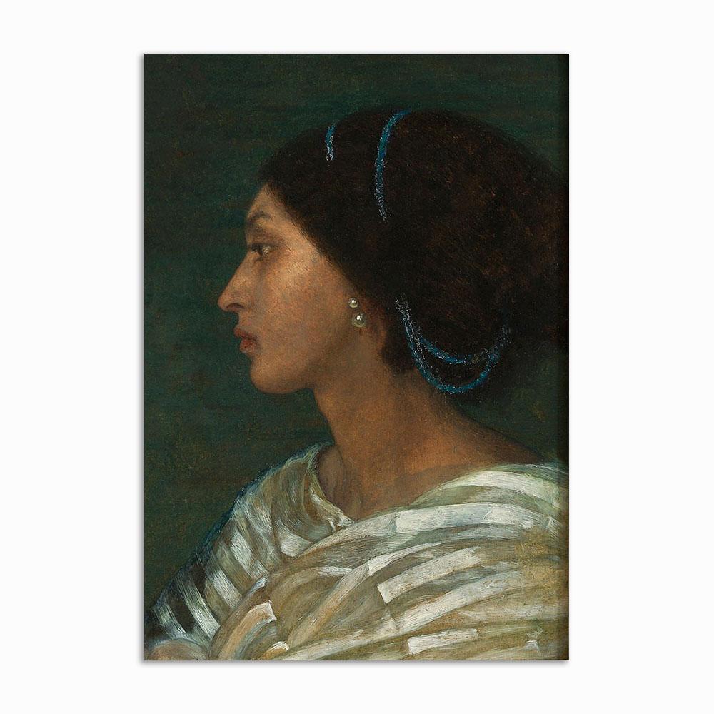 Retro Poster and Prints Vintage Woman's Head Flower Canvas Painting Gallery Wall Art Decoration Home Wall Pictures Art Decor