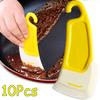 1-10Pcs Spatula Kitchen Scraper Soft Blade Cleaning Knife Brush Dirty Pan Pot Dishes Tools Cooking Baking Tool Kitchen Gadget