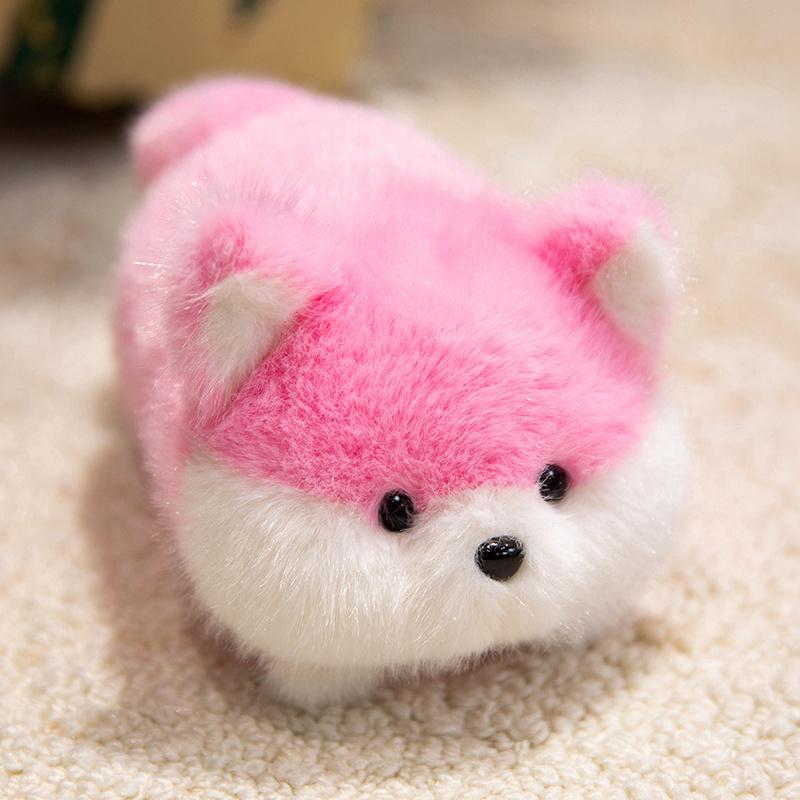 Cute Desktop Animal Plush Toys Cartoon Panda Elephant Penguin Piggy Capybara Doll Soft Cozy Lying Prone Pets Office Companion