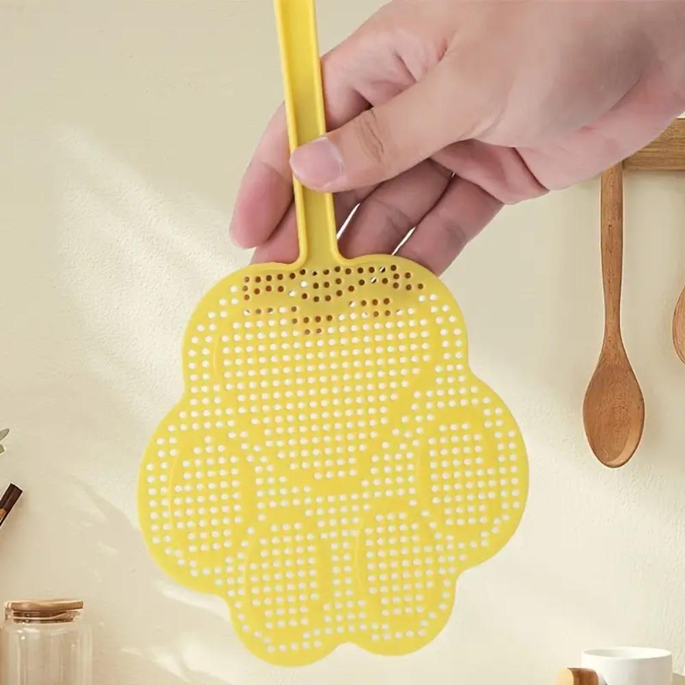 5pcs Beat Mosquito Killer Plastic Thickened Fly Swatter Cartoon Cute Fly-Killing Swatter Long Handle Flexible Flies-Racket Home