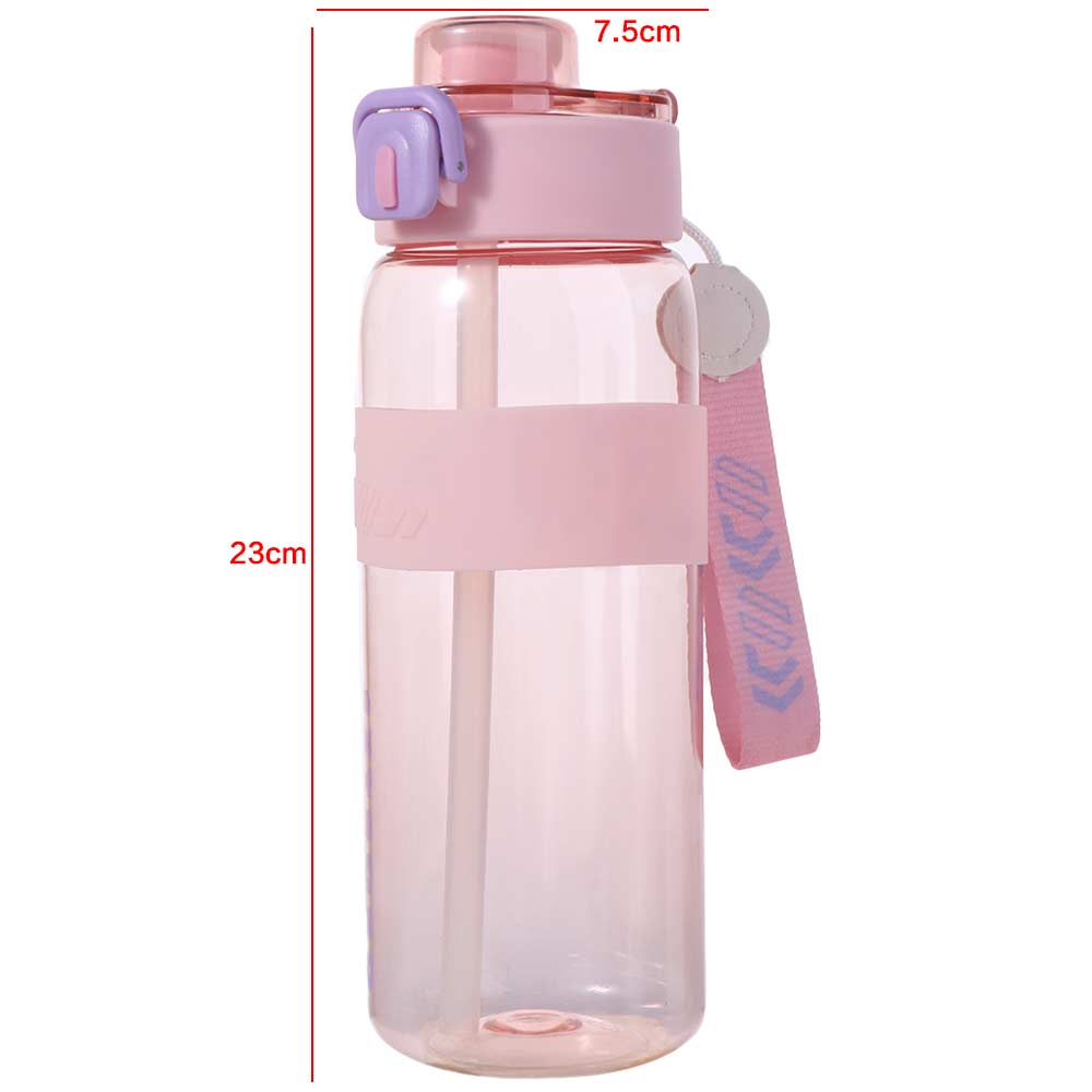 Leak Proof Colorful Plastic Cup PC Outdoor Sports Kettle 800ml Sports Water Bottle  Unisex