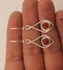 Solid 925 Sterling Silver Carnelian Gemstone Women Dangler Earrings, Handmade Jewelry Gift For Her