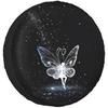 Fairy Butterfly Galaxy Spare Tire Cover Black Night Sky Wheel Protector Universal Fit RV SUV